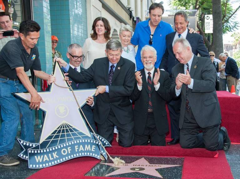 John Hartmann at Hollywood walk of fame